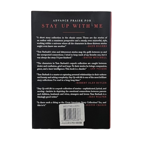 Stay Up With Me by Tom Barbash, short stories based on life, hardcover book - Picture 3 of 12
